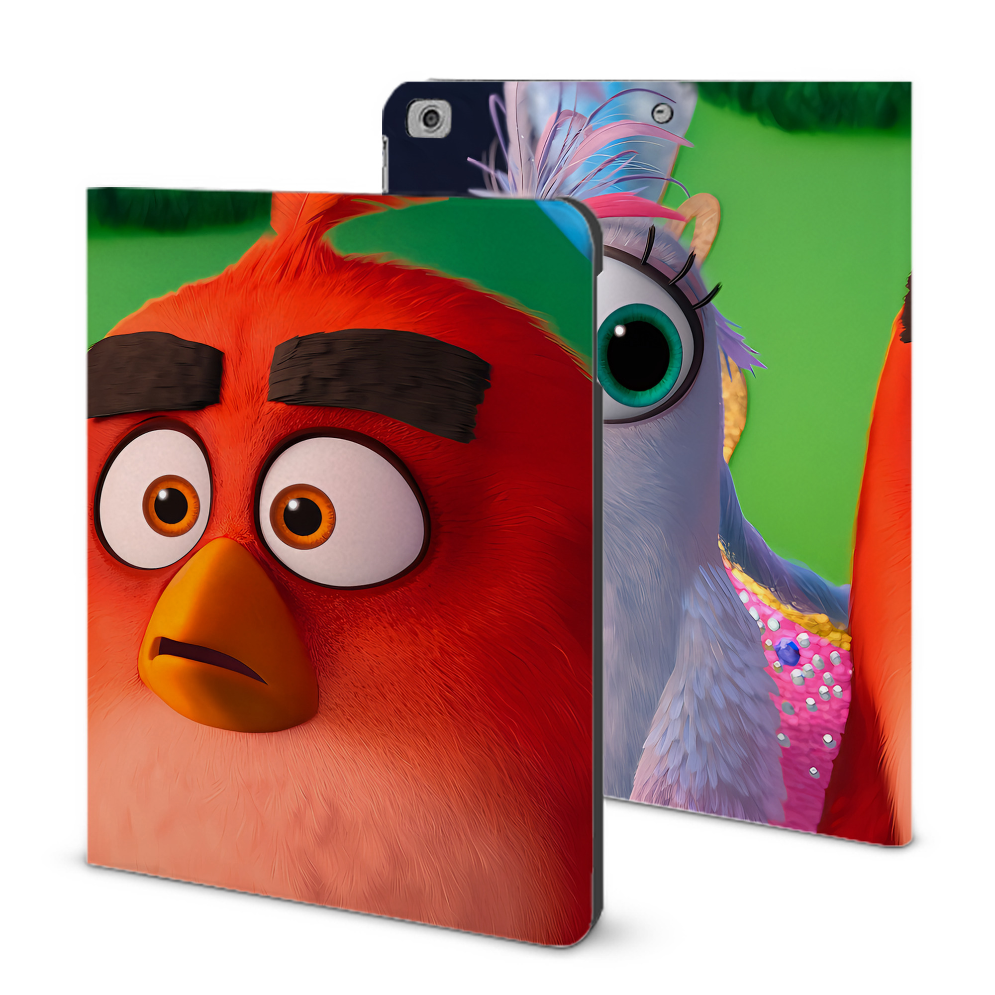 （画像用） Angry Birds アングリーバード IPad ケース ブック型 PUレザー TPU 耐衝撃 軽量 薄型 ペン収納なし 全面保護 IPad 各モデル対応